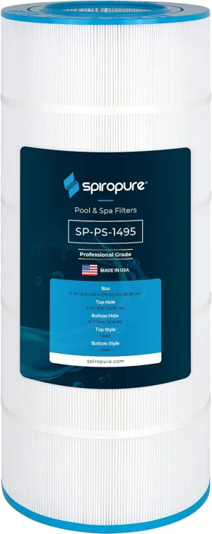SpiroPure Replacement for Pleatco PJ150 Filbur FC-1495 Unicel C-9478 Jacuzzi Brothers 42-3537-06-R 42-3508-01-R Hot Tub Spa Pool Replacement Cartridge