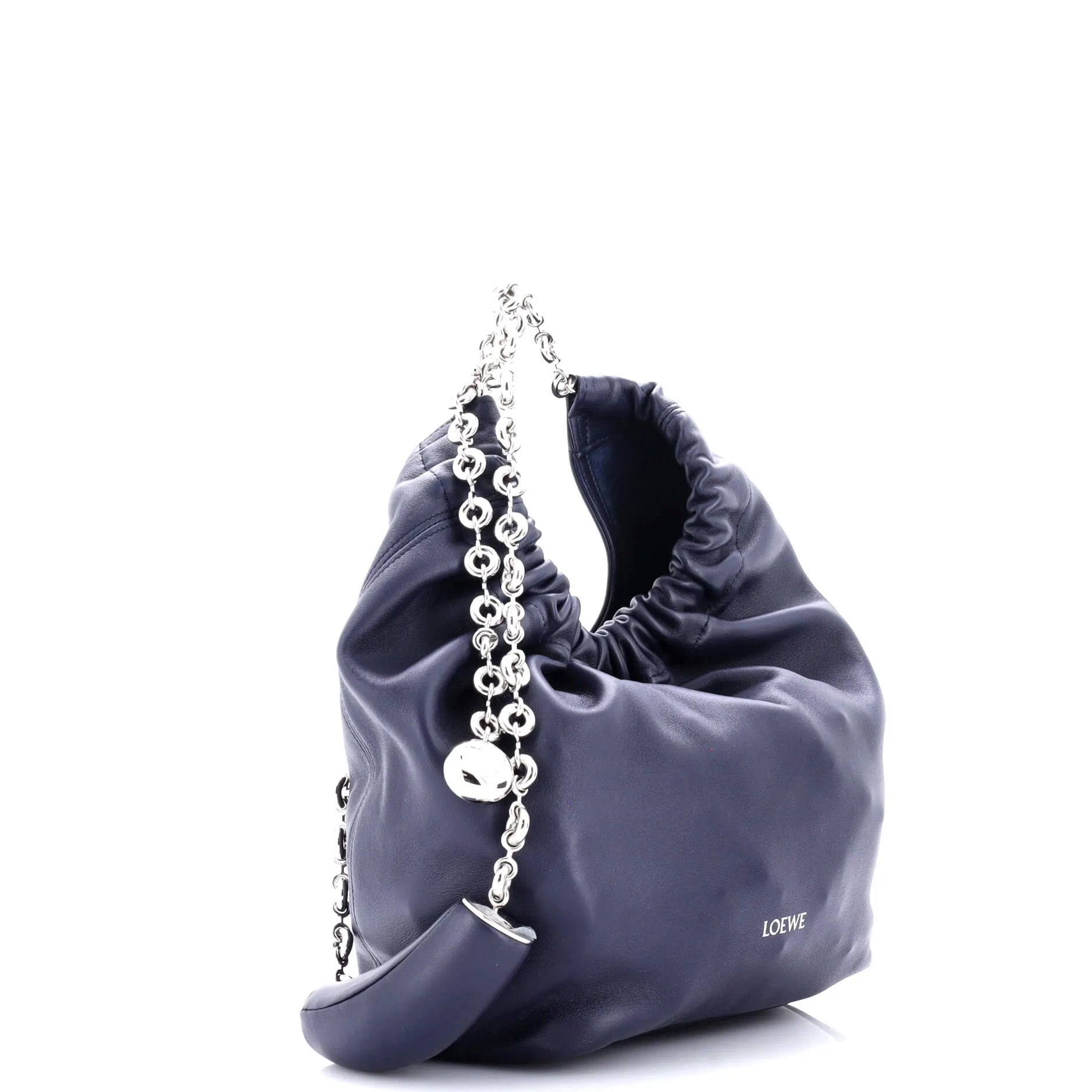 Squeeze Hobo Bag Leather Small