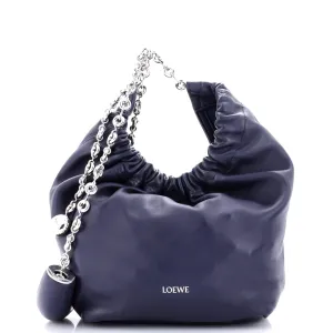 Squeeze Hobo Bag Leather Small