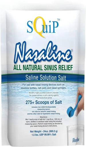 Squip Saline Solution Salt, 24 Ounce Pouch