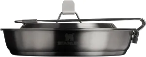 Stanley Wildfare Pro 15-Piece Stainless Steel Fry Pan Cook Set | 8.75 in Fry Pan with Fold & Lock Handle | Plates and Utensils | Camping Essentials for Your Camp Kitchen | BPA-Free