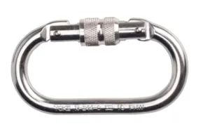 Steel Oval Safety Screw Lock Karabiner EN362 - FP30