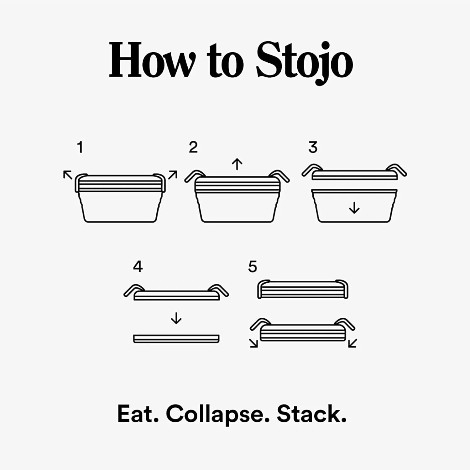 STOJO Collapsible Sandwich Box – 24oz, Reusable Food Storage Container, Silicone Bowl for Hot/Cold Food – Meal Prep, Lunch, Camping, Hiking – Dishwasher Safe (Set of 1, Denim)