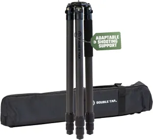 Stronghold Carbon Fiber Shooting Tripod - Lightweight & Portable - Adjustable Height & Quick-Lock Twist Legs Mounting with 360-Degree Rotation & Built-in Leveling Bubble