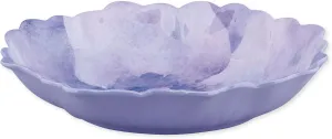 Supreme Housewares Lavender Petal-Shaped Melamine Serving Bowl, BPA-Free Floral Design Bowl for Salad, Fruit, Pasta, or Outdoor Entertaining, Purple, 13 x 11 Inch