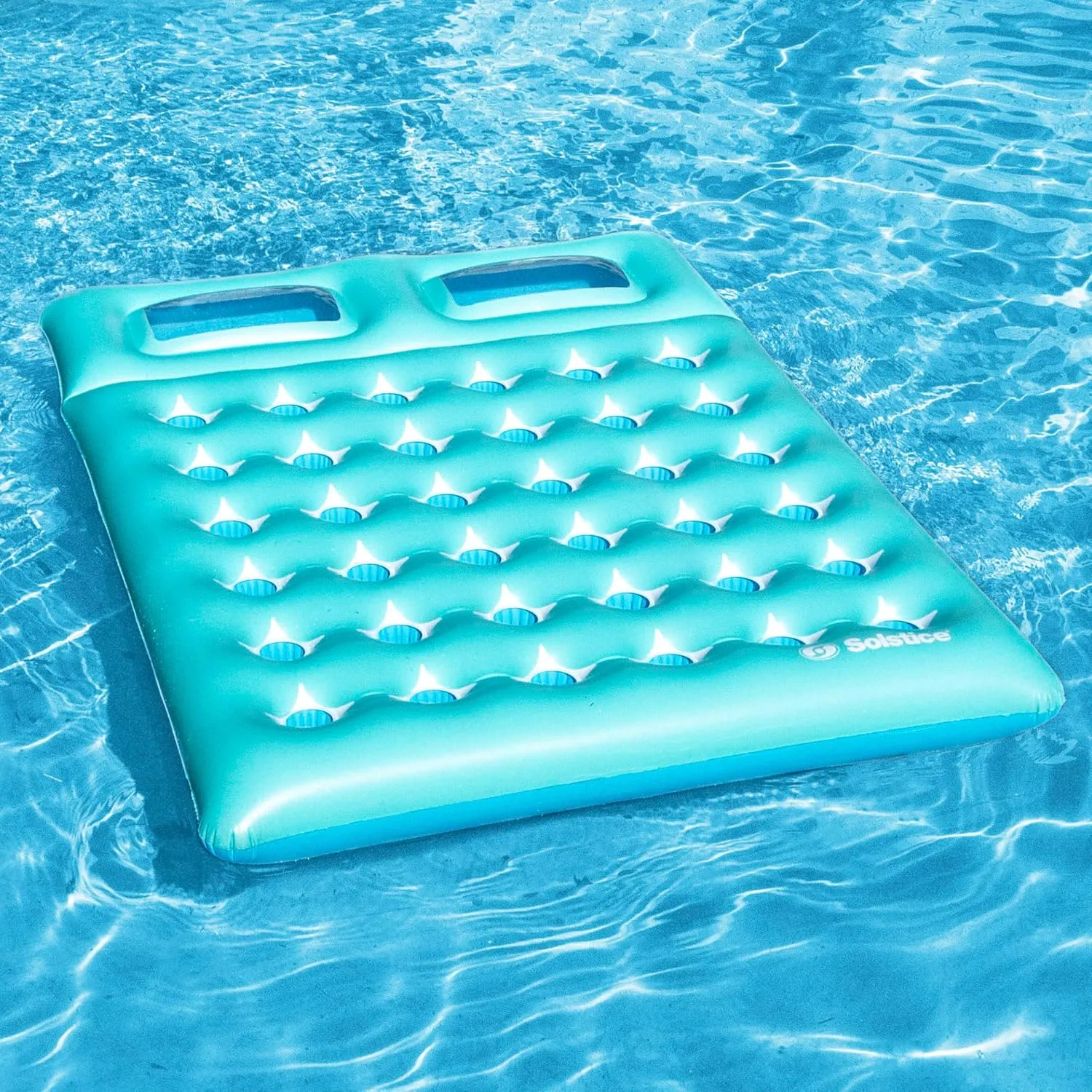 SWIMLINE See-Through Window Pool Lake Float Lounger Raft for Adults & Kids | W/Headrest and Transparent Observation Pillows | 2-Person XL Spacious Design for Comfy Floating & Lounging