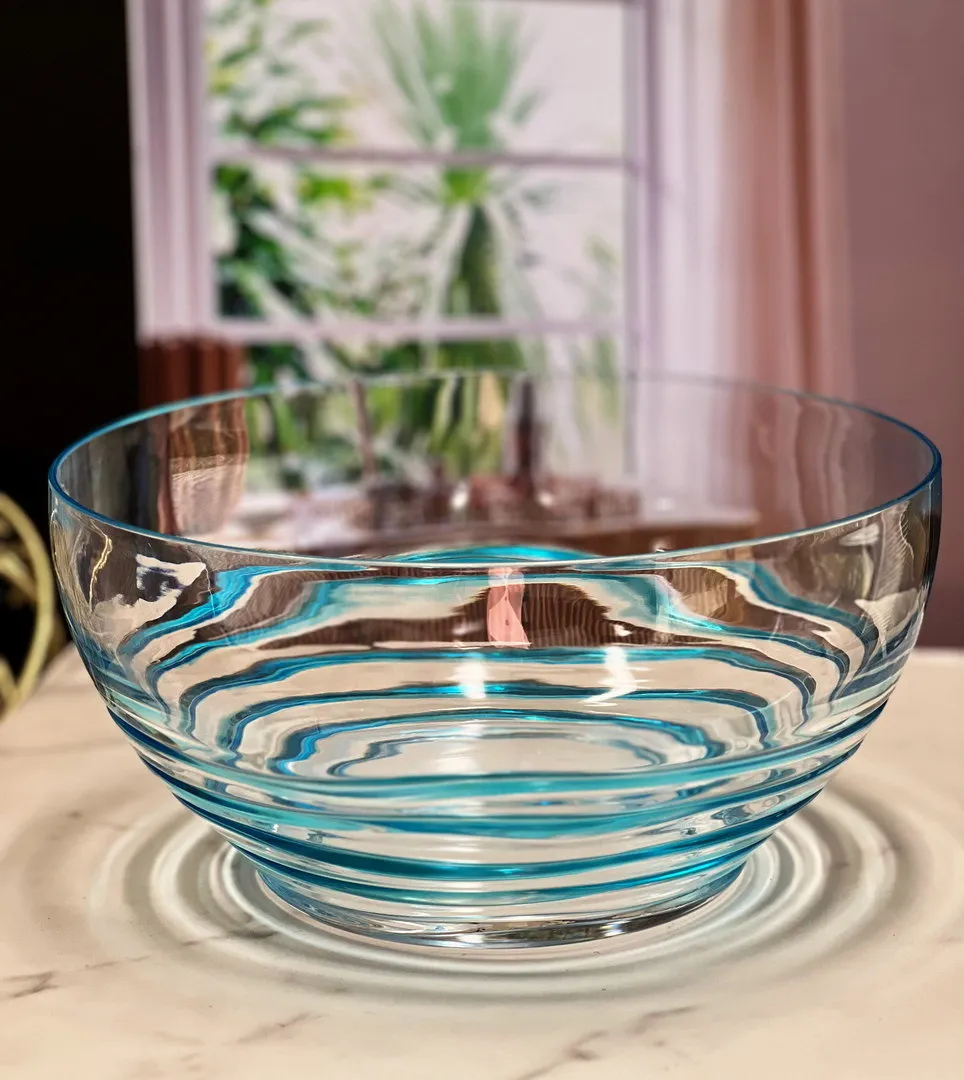 Swirl Acrylic Serving Bowls, Unbreakable Large