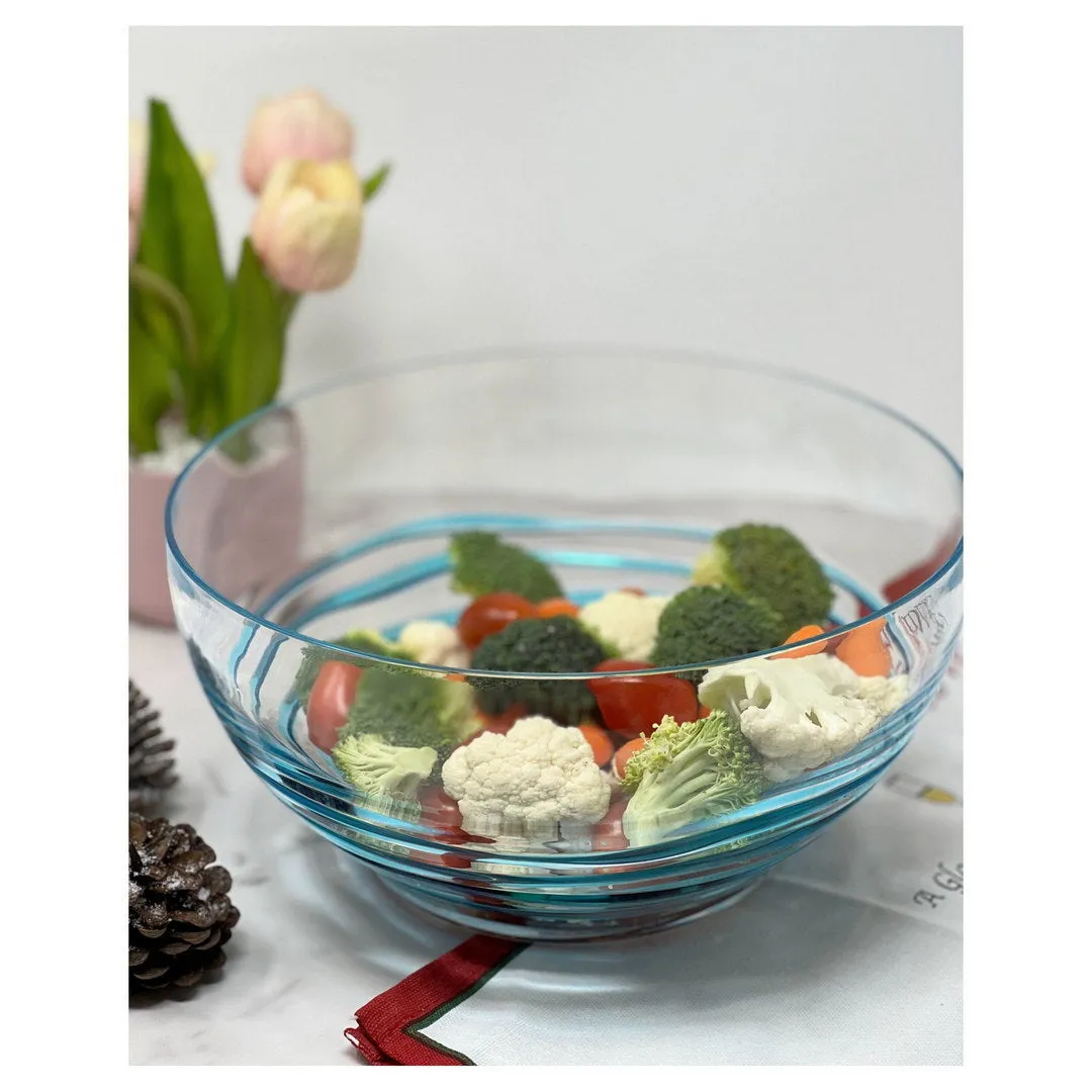 Swirl Acrylic Serving Bowls, Unbreakable Large