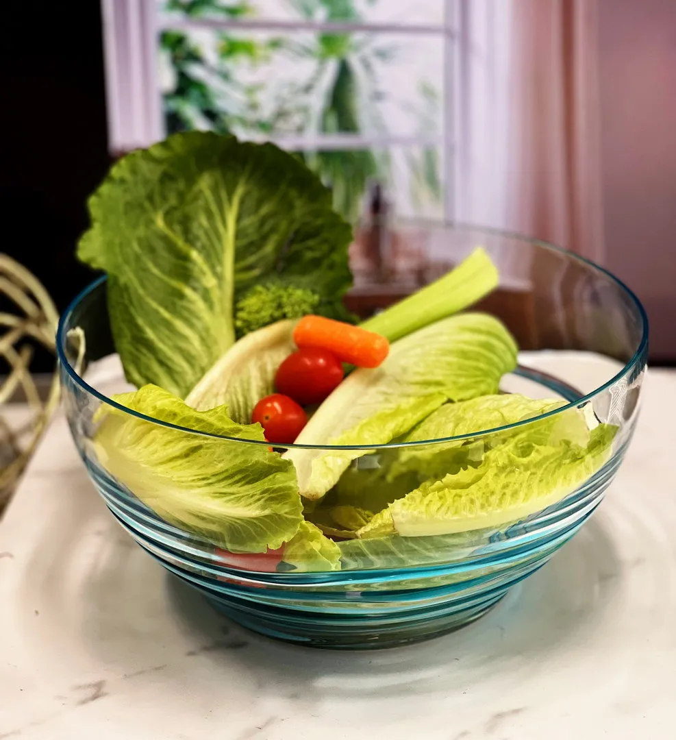 Swirl Acrylic Serving Bowls, Unbreakable Large