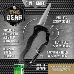 Tacgear By Roughneck Carabiner Knife Tool