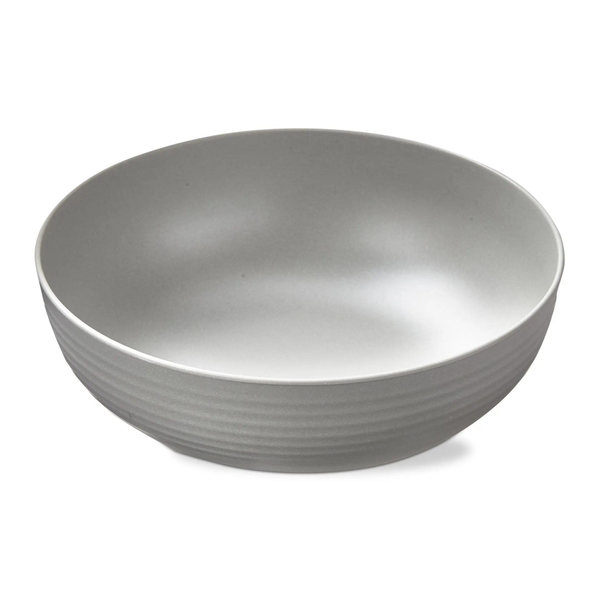 Tag - Brooklyn Melamine Serving Bowl, Light Grey