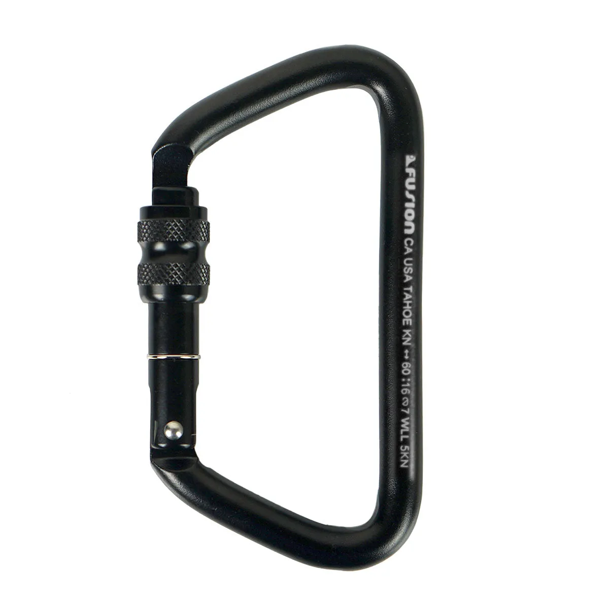 Tahoe XL Steel - Screw Lock Carabiner - Black
