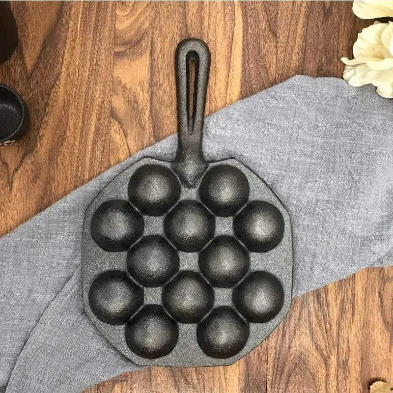 Takoyaki Maker Pan - 12-Cavity Octopus Ball Mold
