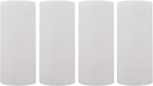 Tier1 20 Micron 10 Inch x 4.5 Inch | 4-Pack Spun Wound Polypropylene Whole House Sediment Water Filter Replacement Cartridge | Compatible with SDC-45-1020, FPMB-BB20-10, P20-10BB, Home Water Filter