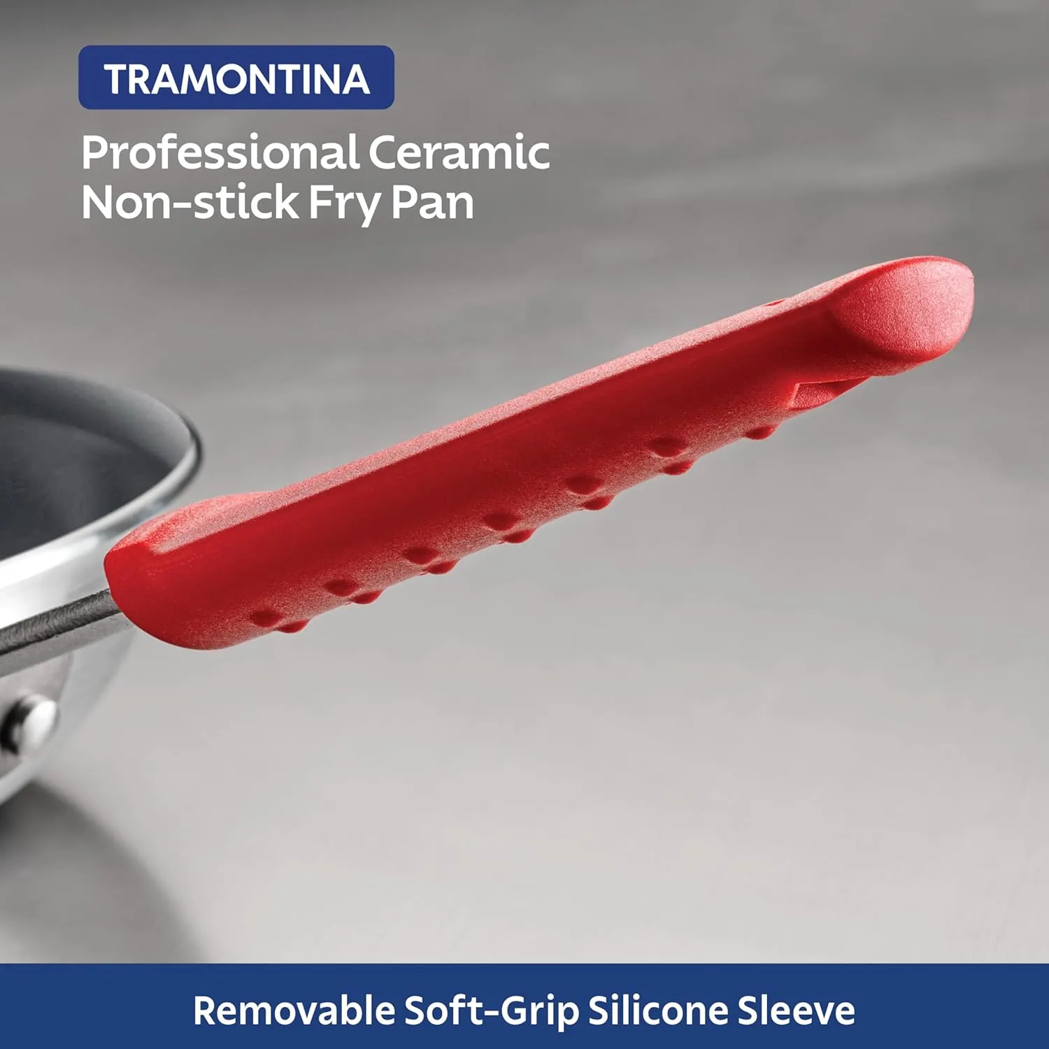 Tramontina Professional 8-Inch Ceramic Non Stick Small Frying Pan, Heavy-Gauge Aluminum Skillet with Nonstick Coating, Dishwasher and Oven Safe, Gray