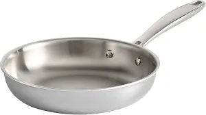 Tramontina Seattle Tri-Ply Clad Stainless Steel 8-Inch Small Frying Pan, Induction-Ready Skillet, Dishwasher-Safe, NSF-Certified, Made in Brazil