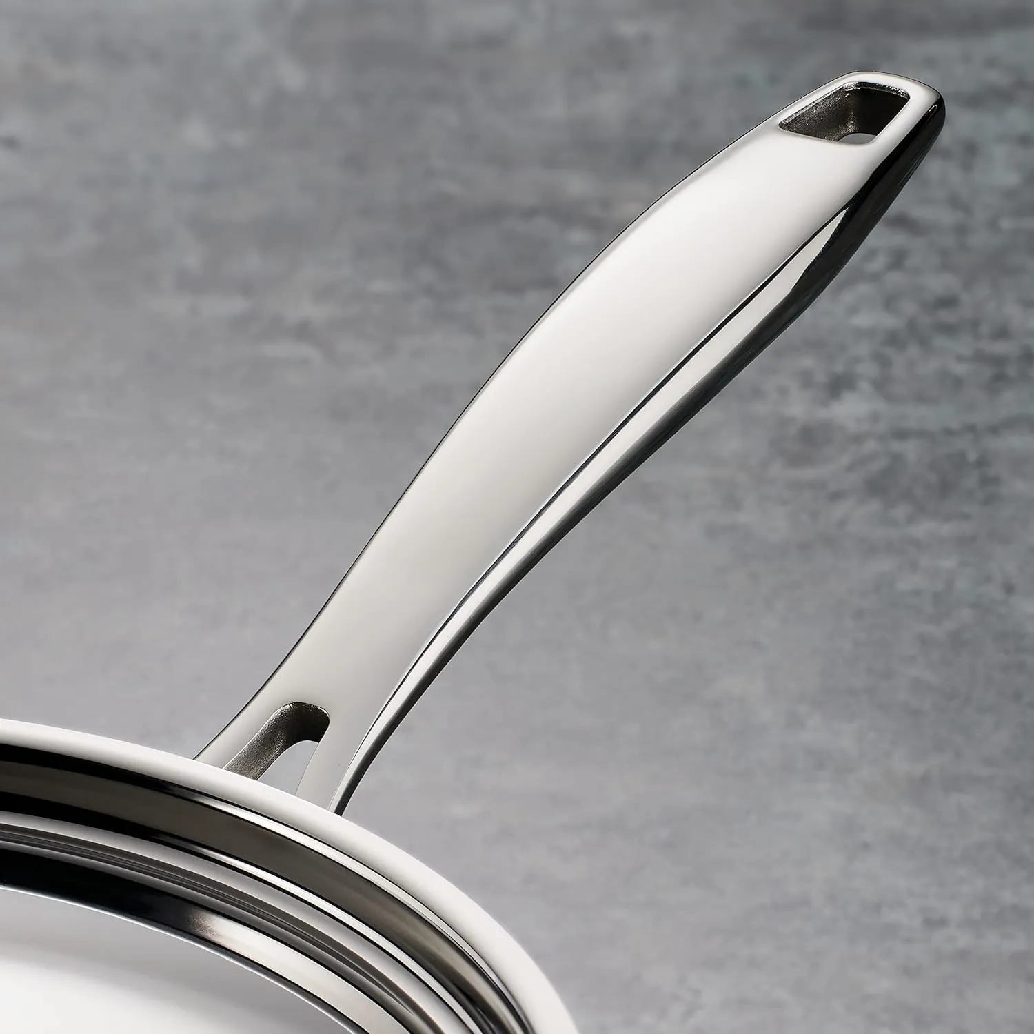 Tramontina Tri-Ply Clad Stainless Steel 2-Quart Sauce Pan with Lid, Induction-Ready, Dishwasher-Safe, NSF-Certified, Made in Brazil