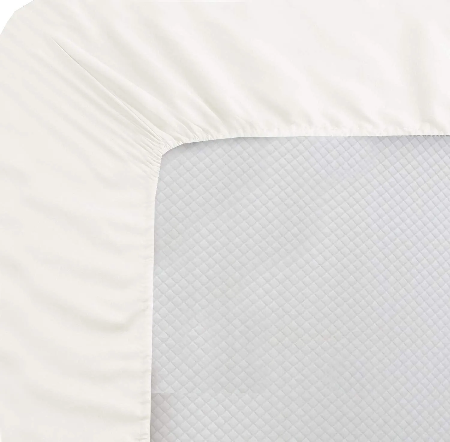 Truly 1000 Thread Count - 100% Egyptian Cotton King(76" X 80") Ivory Bed Sheet Set - 6-Piece Single Ply Long-Staple Yarns, Sateen Weave, Fits Mattress Upto21-23'' Inch Deep Pocket