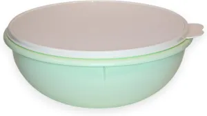 Tupperware Fix N Mix Bowl Large 26 Cup Mint Green with Cream White Seal