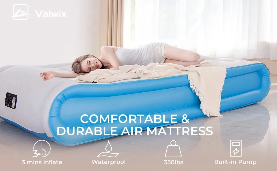 Twin Bed Air Mattress with Built-in Pump
