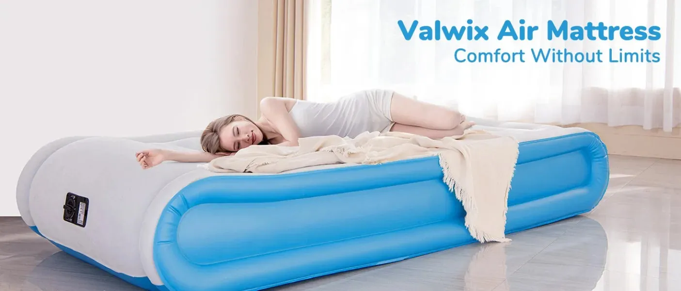 Twin Bed Air Mattress with Built-in Pump