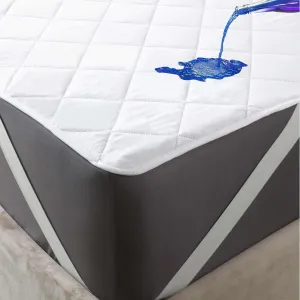 Twin Mattress Protector – 100% Waterproof – Long Straps fit Deep Mattresses – Soft and Noiseless Mattress Cover – No Slip – Strong Elastic for Secure Fit – Easy to Clean