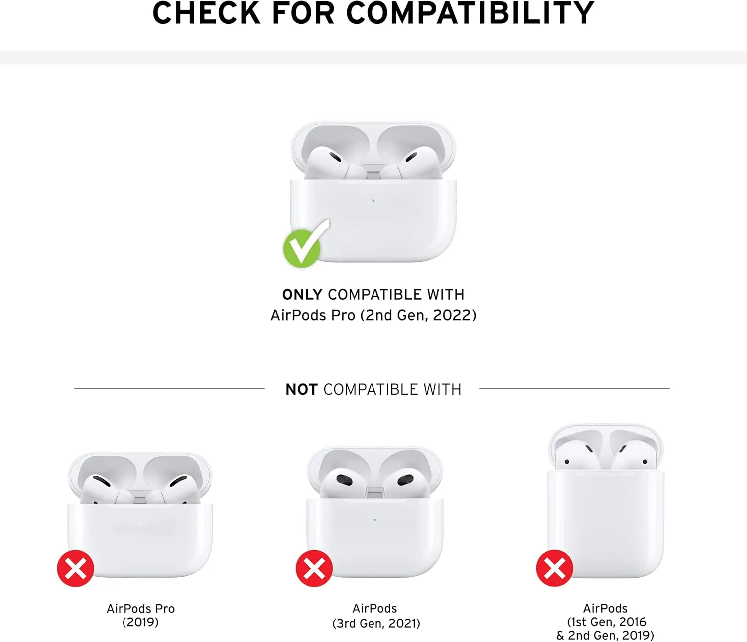 UAG Designed for AirPods Pro Case (2nd Generation 2022) Scout Black - Premium Rugged Hard Shell Full Protective Case Cover with Detachable Keychain Carabiner by URBAN ARMOR GEAR