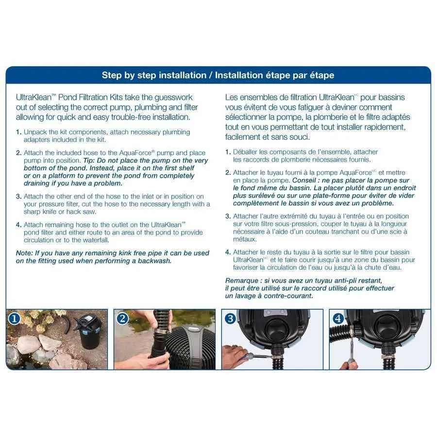 UltraKlean 3500 Pond Filtration Kit by Aquascape