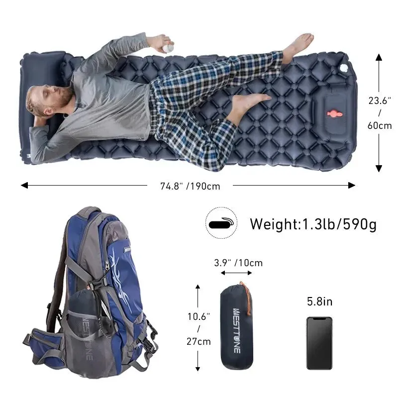 Ultralight Inflatable Camping Mattress with Built in Pump