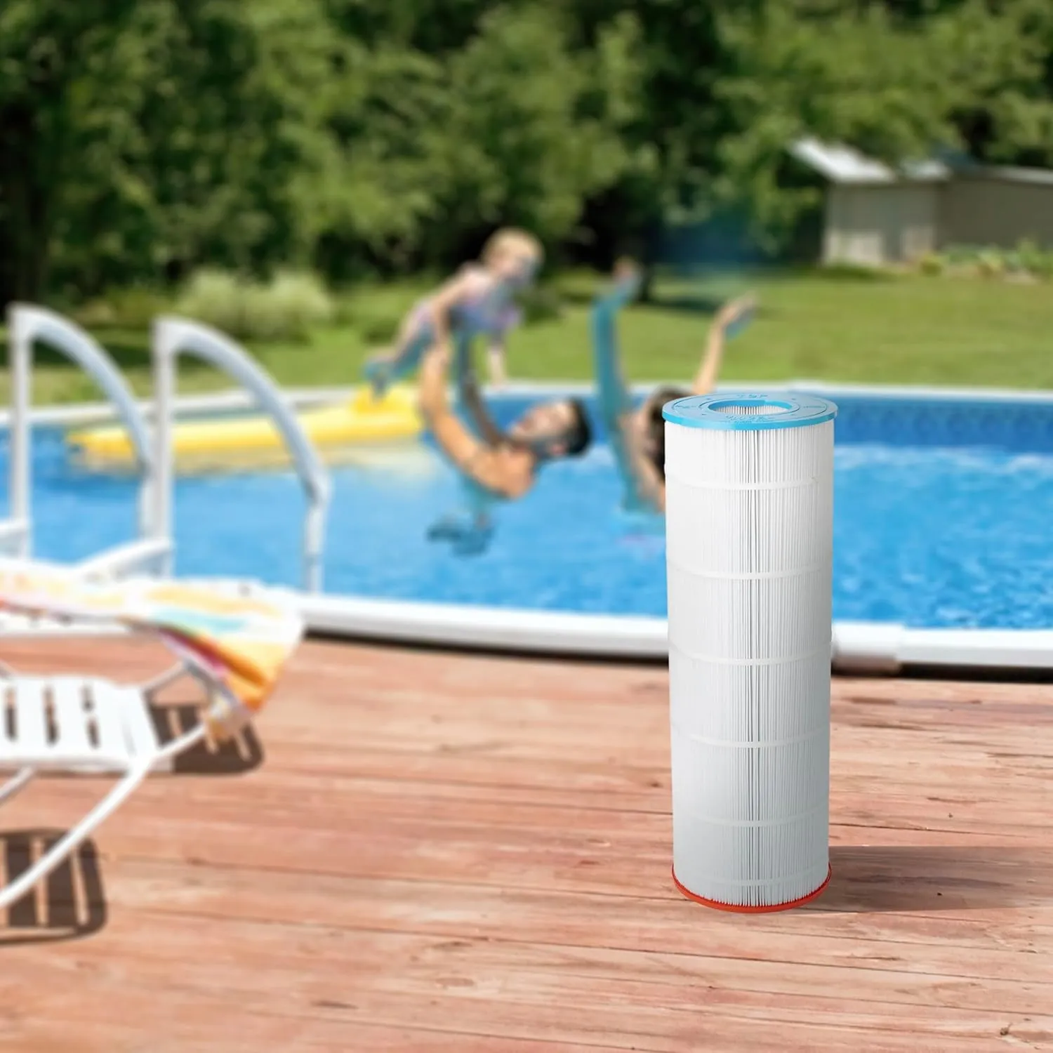 Unicel UHD-SR100 102 Square Foot 4 Oz Media Replacement Swimming Pool Filter Cartridge, 195 Pleats, Compatible with Sta-Rite Posi-Flo Models