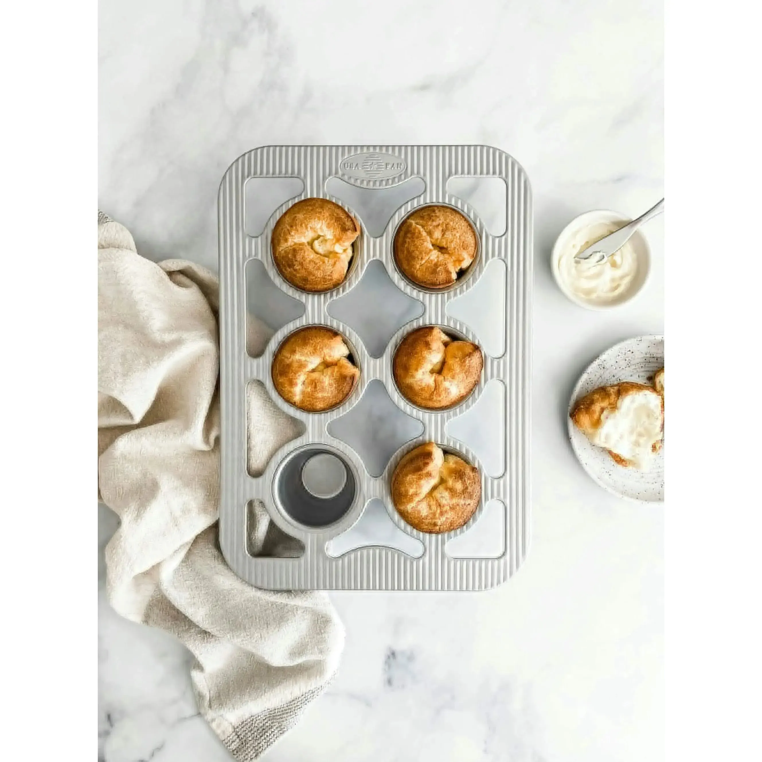 USA Pan Popover Pan, 6 Well