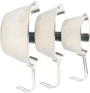 VANZACK 3Pcs Portable Stainless Steel Outdoor Bowls Collapsible Dinner Bowls for Bbq Cooker Camping Hiking Picnic Lightweight Easy to Clean for Adventure Enthusiasts