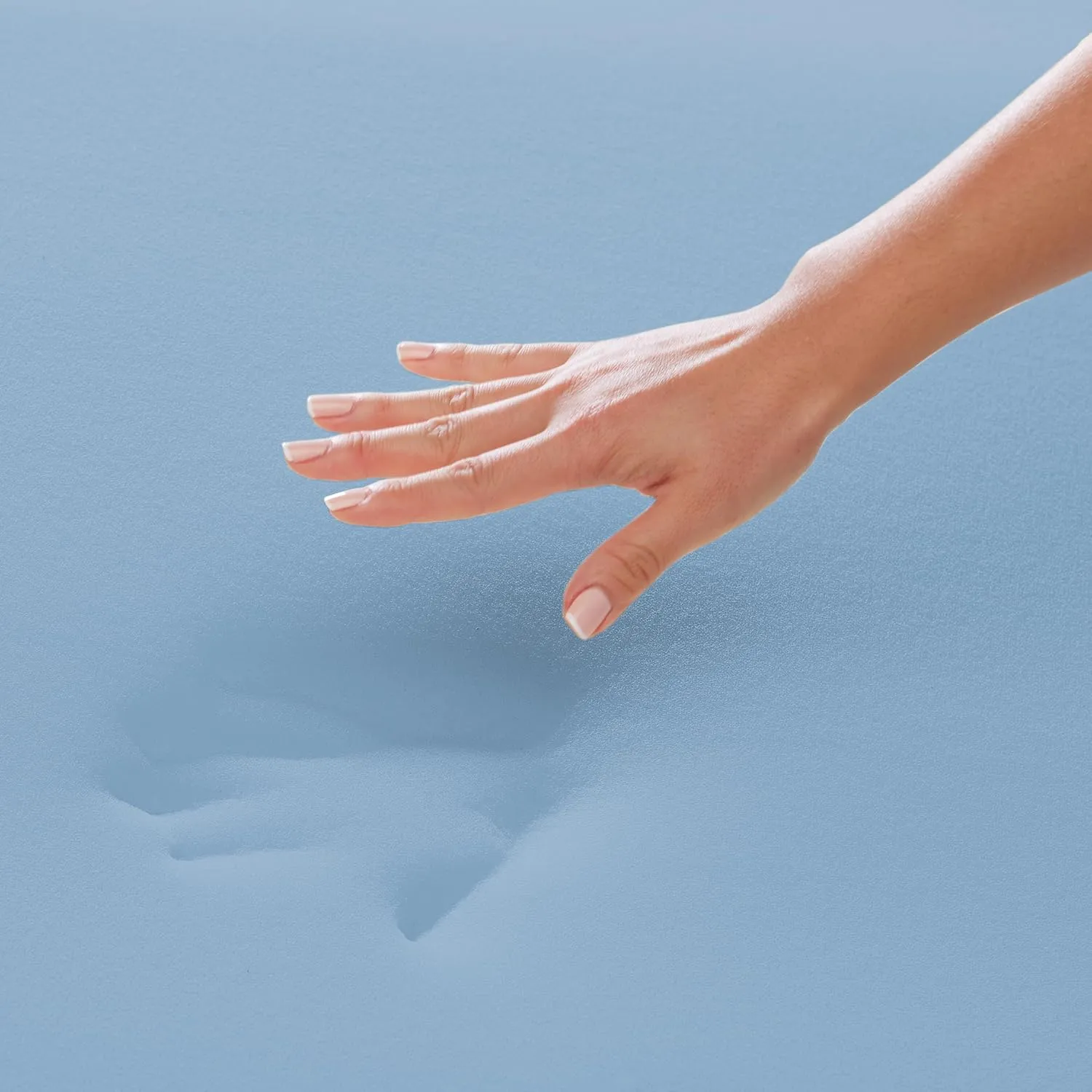 Vibe 4” Wave Convoluted Gel Memory Foam Mattress Topper, Full