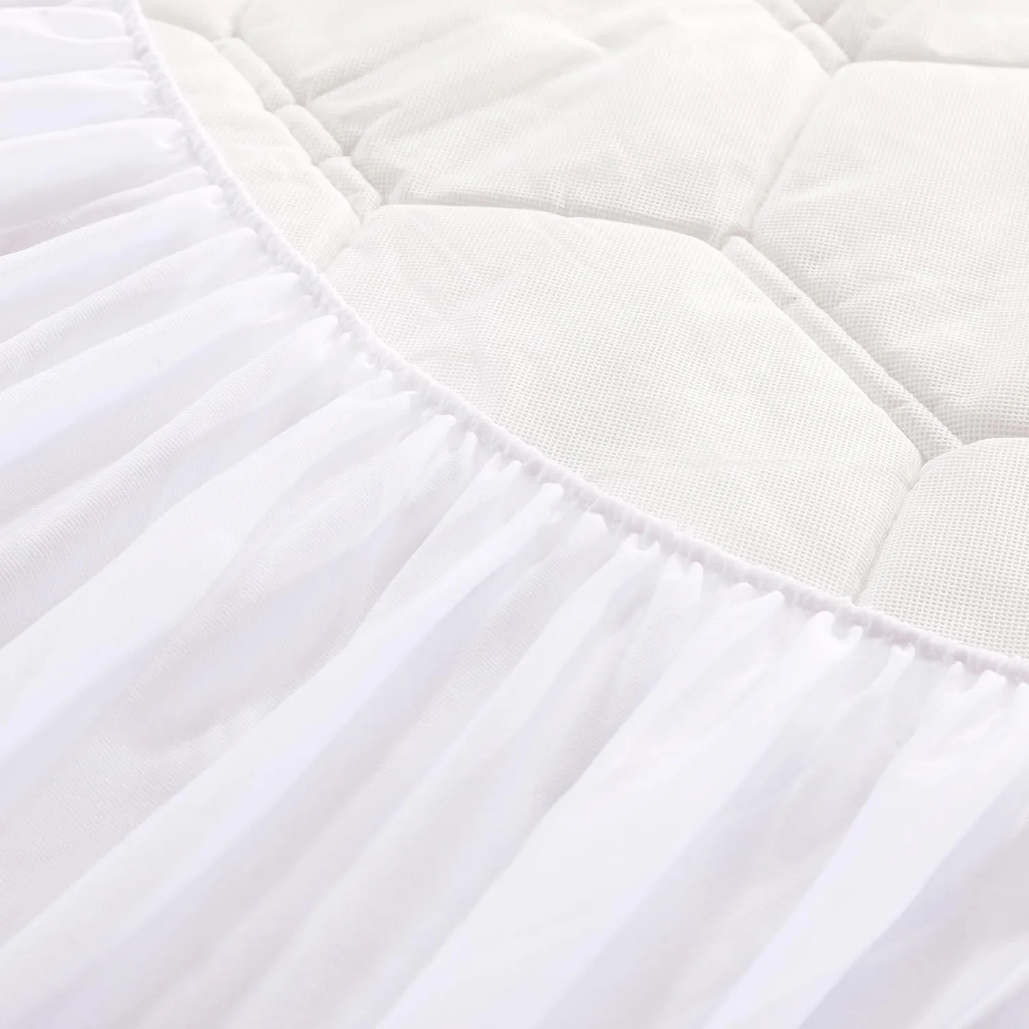 Vibe Cooling Quilted Memory Foam Mattress Pad, Queen