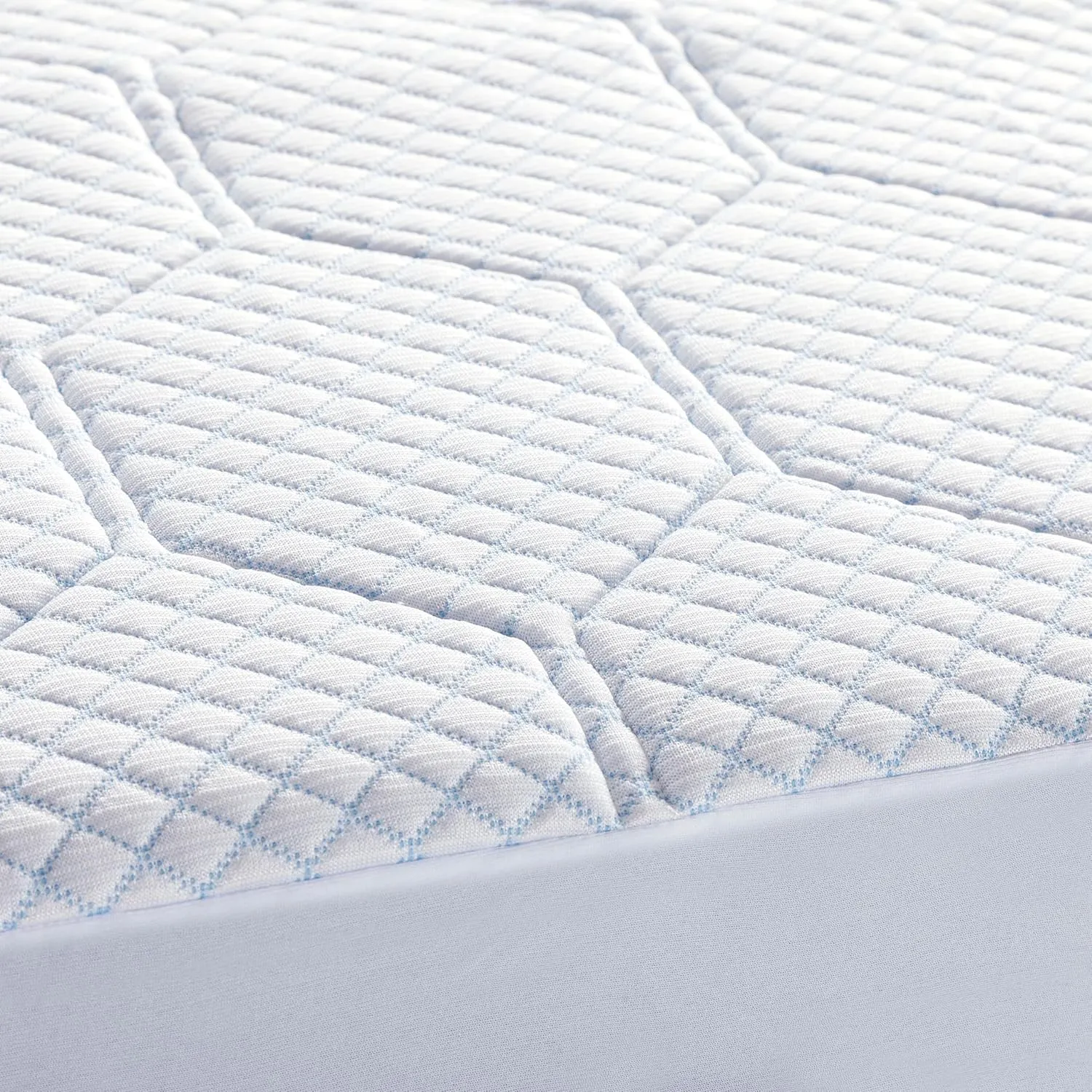Vibe Cooling Quilted Memory Foam Mattress Pad, Queen