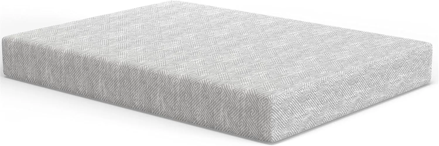 Vibe Heather Grey Gel Memory Foam Mattress, CertiPUR-US and Oeko-TEX Certifed Bed-in-a-Box in Ultra Small Package, 10-Inch, Twin