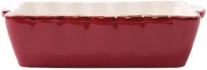 Vietri Bakers Red Small Rectangular Baker, Handmade Oven Baking Dish, Stoneware Serving Pan/Bakeware