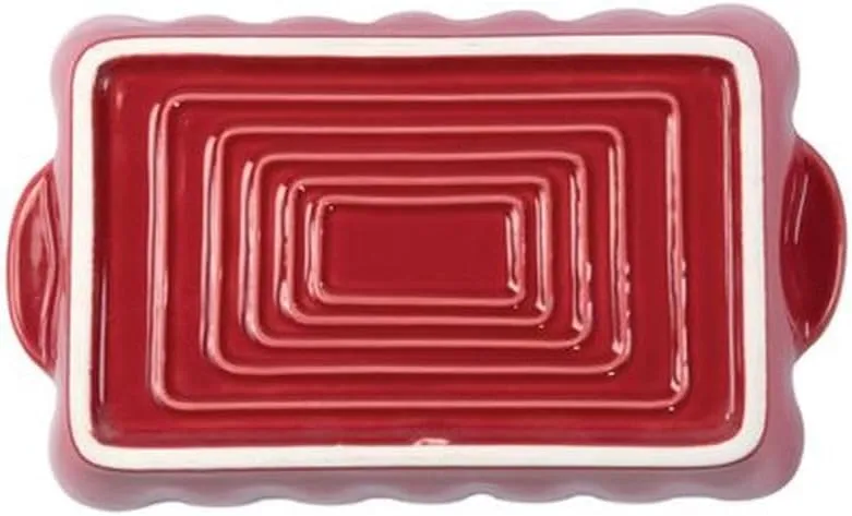 Vietri Bakers Red Small Rectangular Baker, Handmade Oven Baking Dish, Stoneware Serving Pan/Bakeware