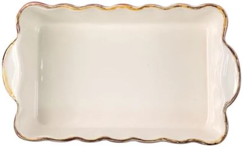 Vietri Bakers Red Small Rectangular Baker, Handmade Oven Baking Dish, Stoneware Serving Pan/Bakeware