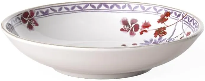Villeroy & Boch Artesano Provencal Lavender Pasta Bowl, 15.5 oz/9.25 in, Premium Porcelain, White/Multicolored