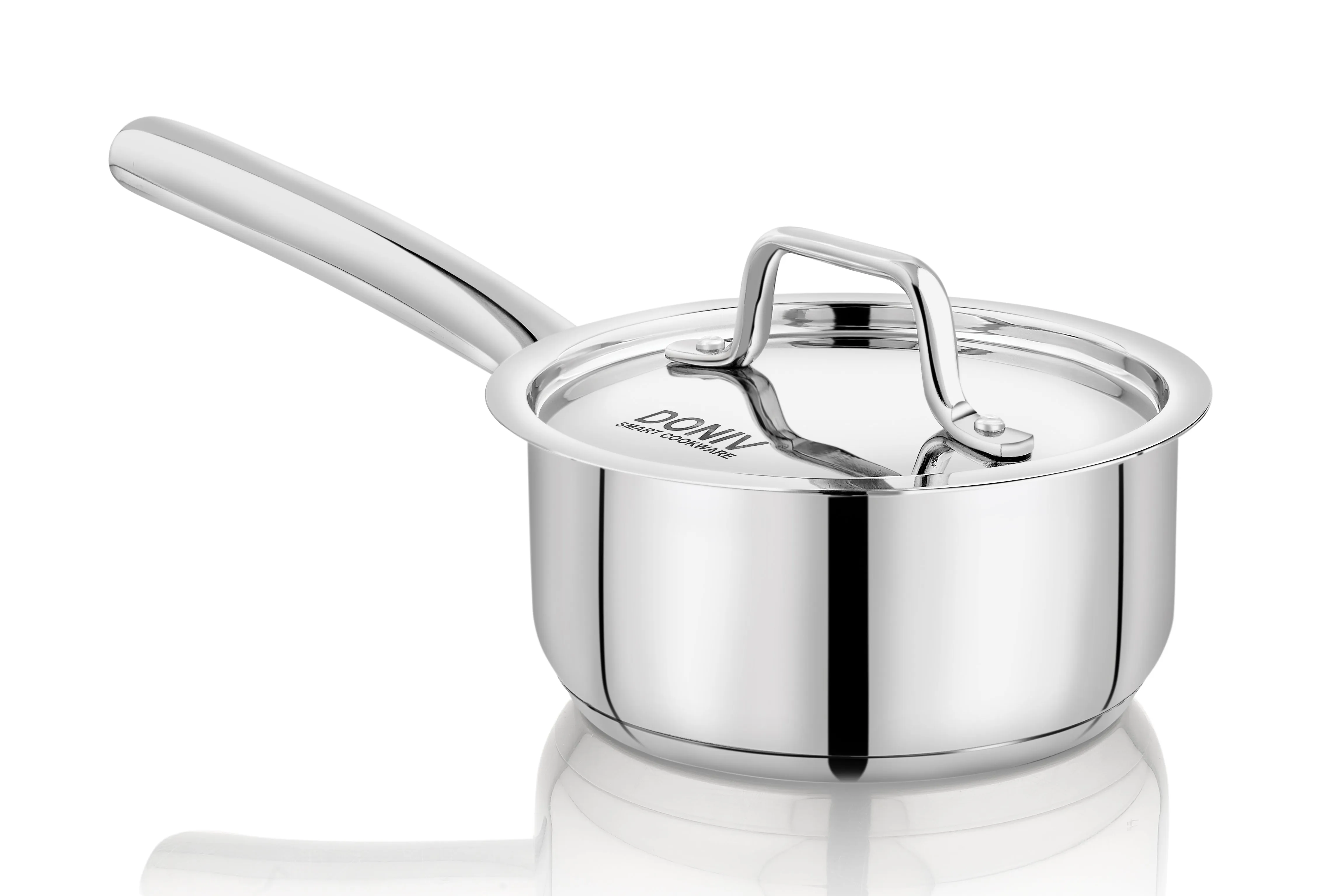 Vinod – Doniv Stainless Steel Majestic Sandwich Bottom Sauce Pan 1.5 Liter/16 cms Induction Friendly