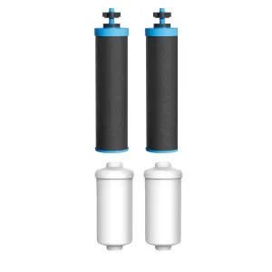 Waterdrop Alkaline Water Filter, Replacement for Berkey® BB9-2 Black Filters & NSF/ANSI 372 Certified Fluoride Filters
