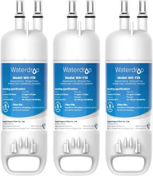 Waterdrop EDR1RXD1 Replacement for Everydrop® Filter 1, W10295370A, EDR1RXD1B, P8RFWB2L, P4RFWB, Kenmore® 46-9081, 46-9930, WD-F38 Refrigerator Water Filter, 3 Pack