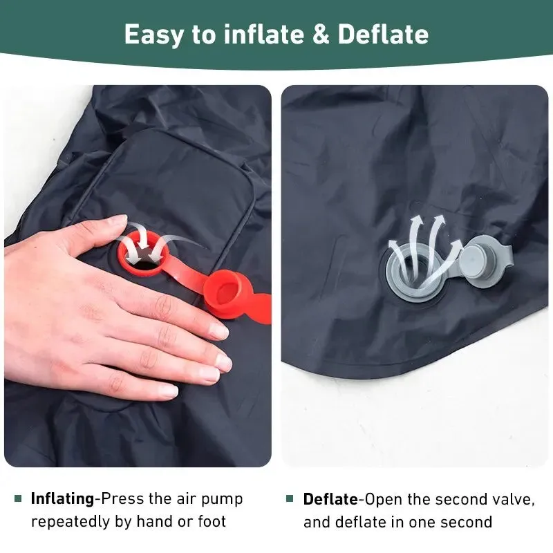 WEST TUNE Camping Inflatable Mattress Ultralight with Built-in Pump and Pillow