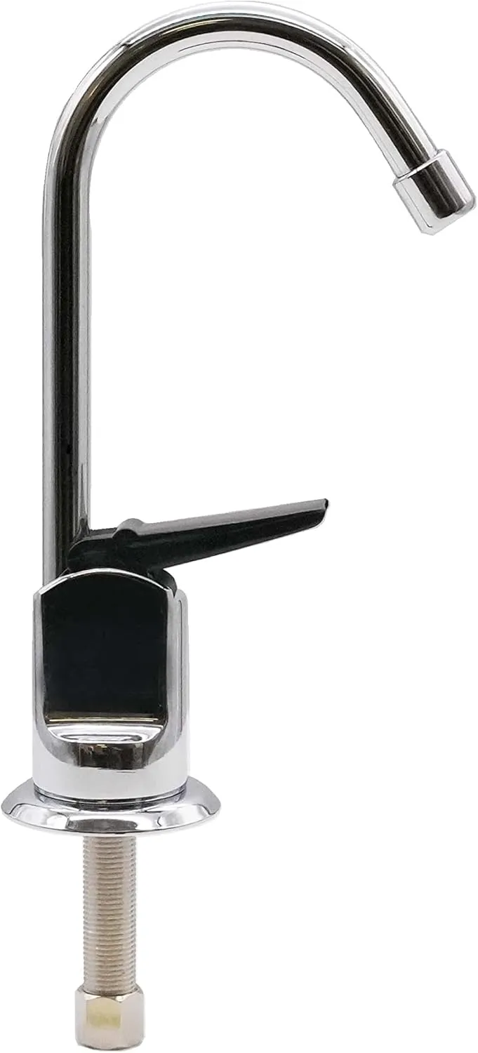 Westbrass D203-NL-26 6" Touch-Flo Style Pure Cold Water Dispenser Faucet, 1-Pack, Polished Chrome