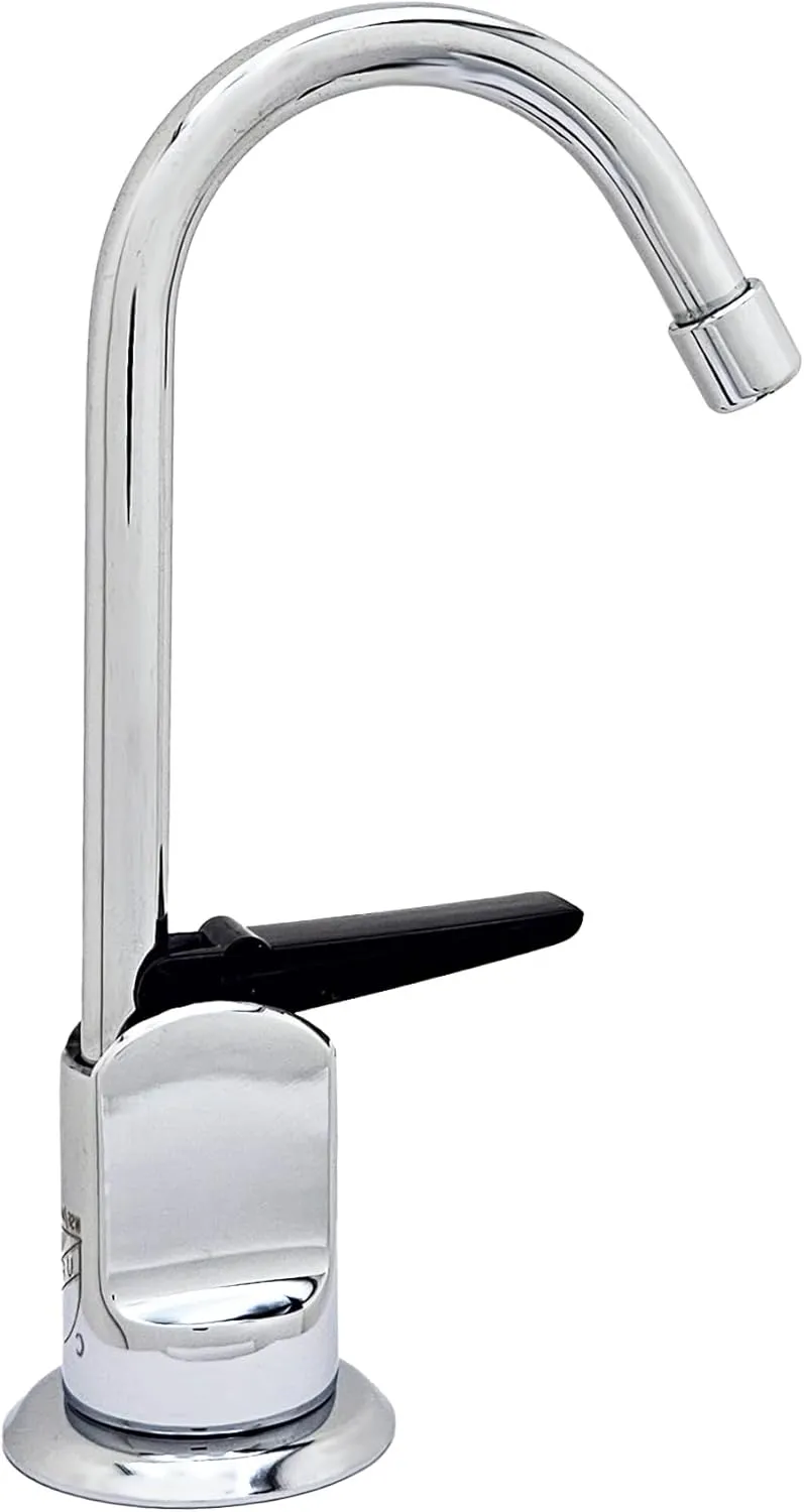 Westbrass D203-NL-26 6" Touch-Flo Style Pure Cold Water Dispenser Faucet, 1-Pack, Polished Chrome