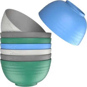 Wheat Straw Bowl Set - 8 Unbreakable 26 Oz Dishwasher & Microwave Safe Bowls for Salad, Rice, Breakfast, Oatmeal & Pasta