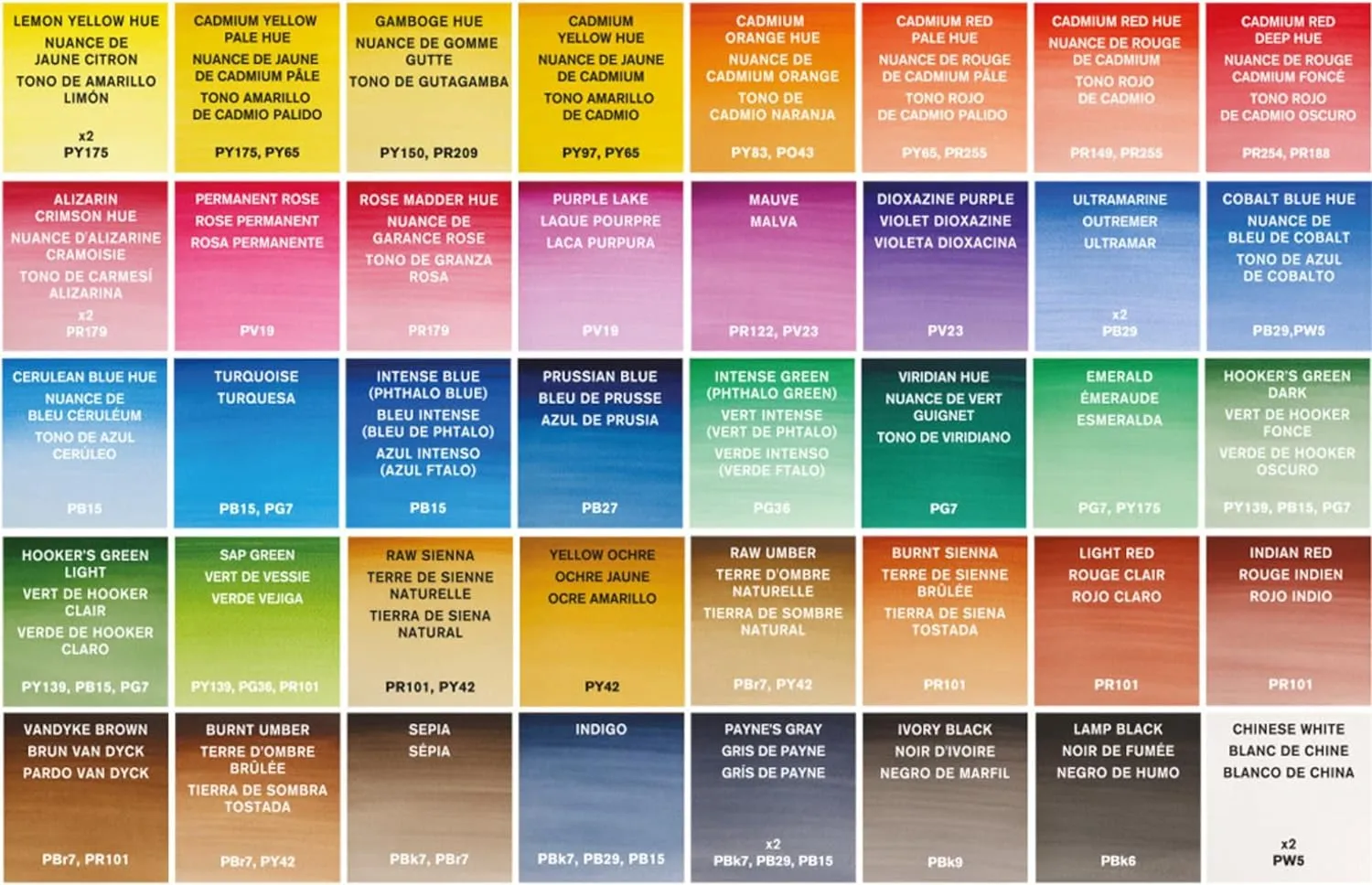 Winsor & Newton Cotman Watercolor Paint Set, Studio Set, 45 Half Pan w/ Brush