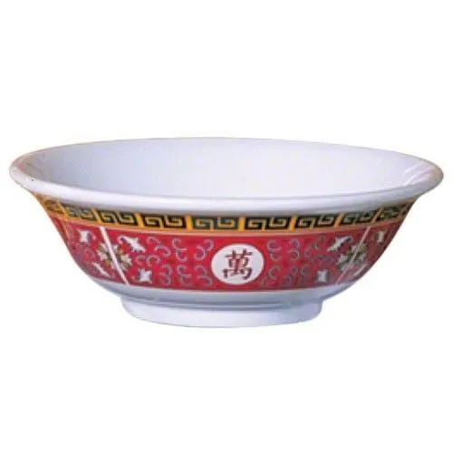 Yanco LG-5075 9" Bowl, Chinese Style, Melamine 60 Oz, Pack of 24 (2 Dz)