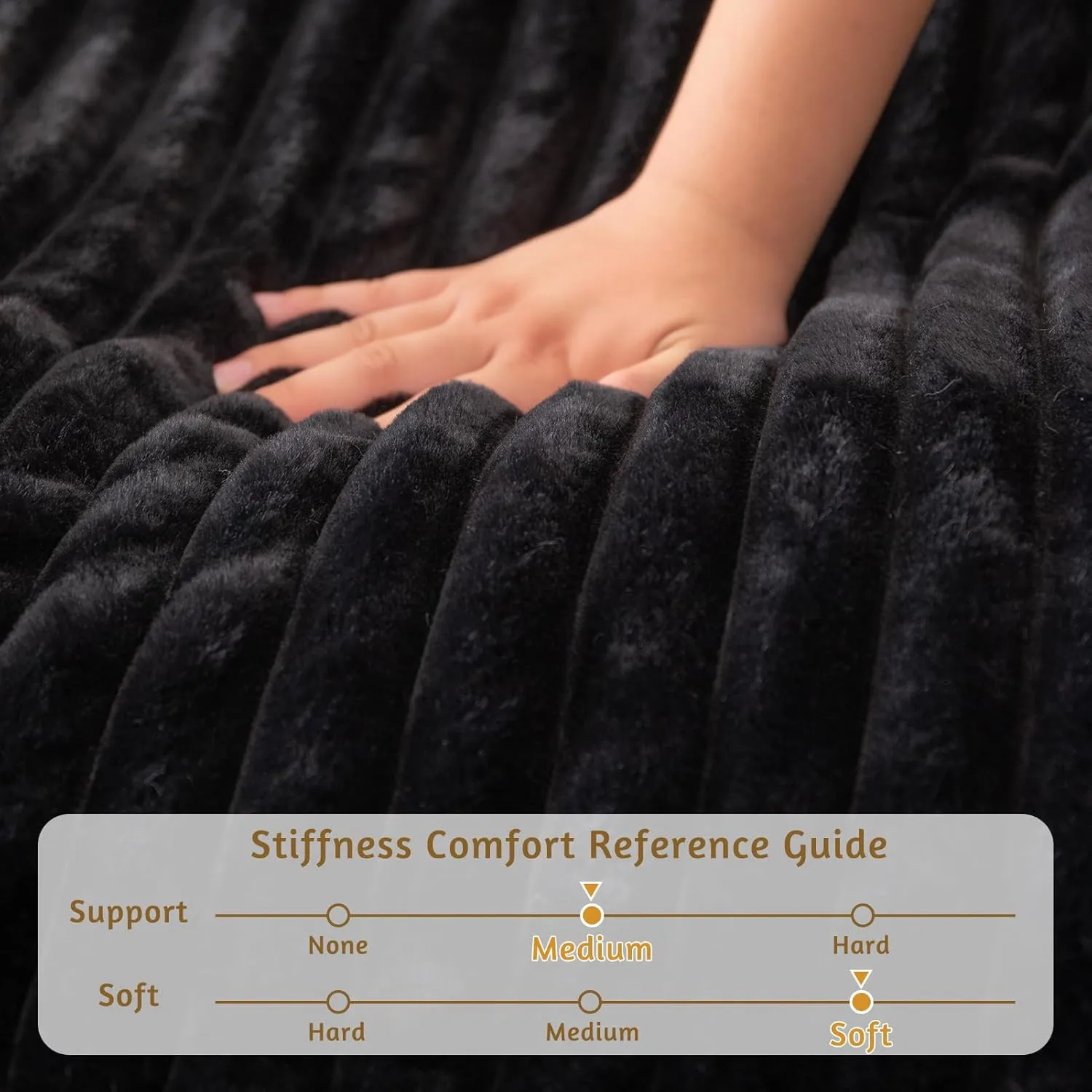 YOSHOOT 6 Inches Futon Mattress Full Size, Thick Futons Sofa Bed Couch, Floor Mattress for Adults, Shredded Foam Filling(Frame Not Included), Medium Firm